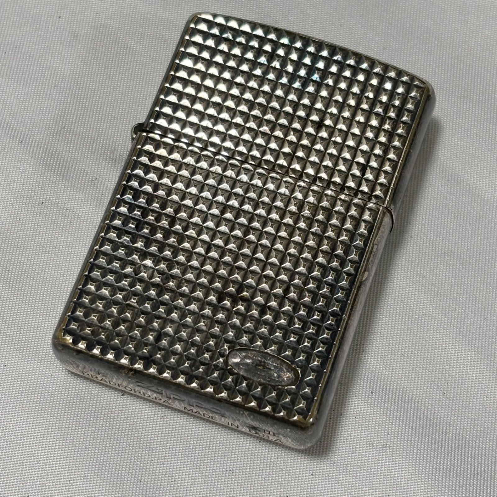 送料無料 ZIPPO|ジッポー|ガスライター|シルバー|ダイヤカット| 品|着火未 |喫煙グッズ|喫煙具|タバコ|煙草|ジャンク品扱い