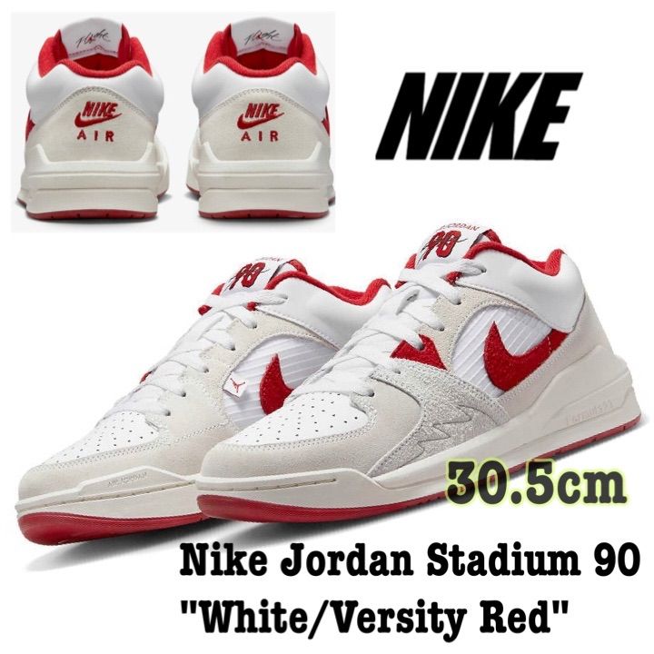 NIKE スウッシュロゴ 外箱 レッド/ホワイト　Tomoya Nike Jordan Stadium 90 
