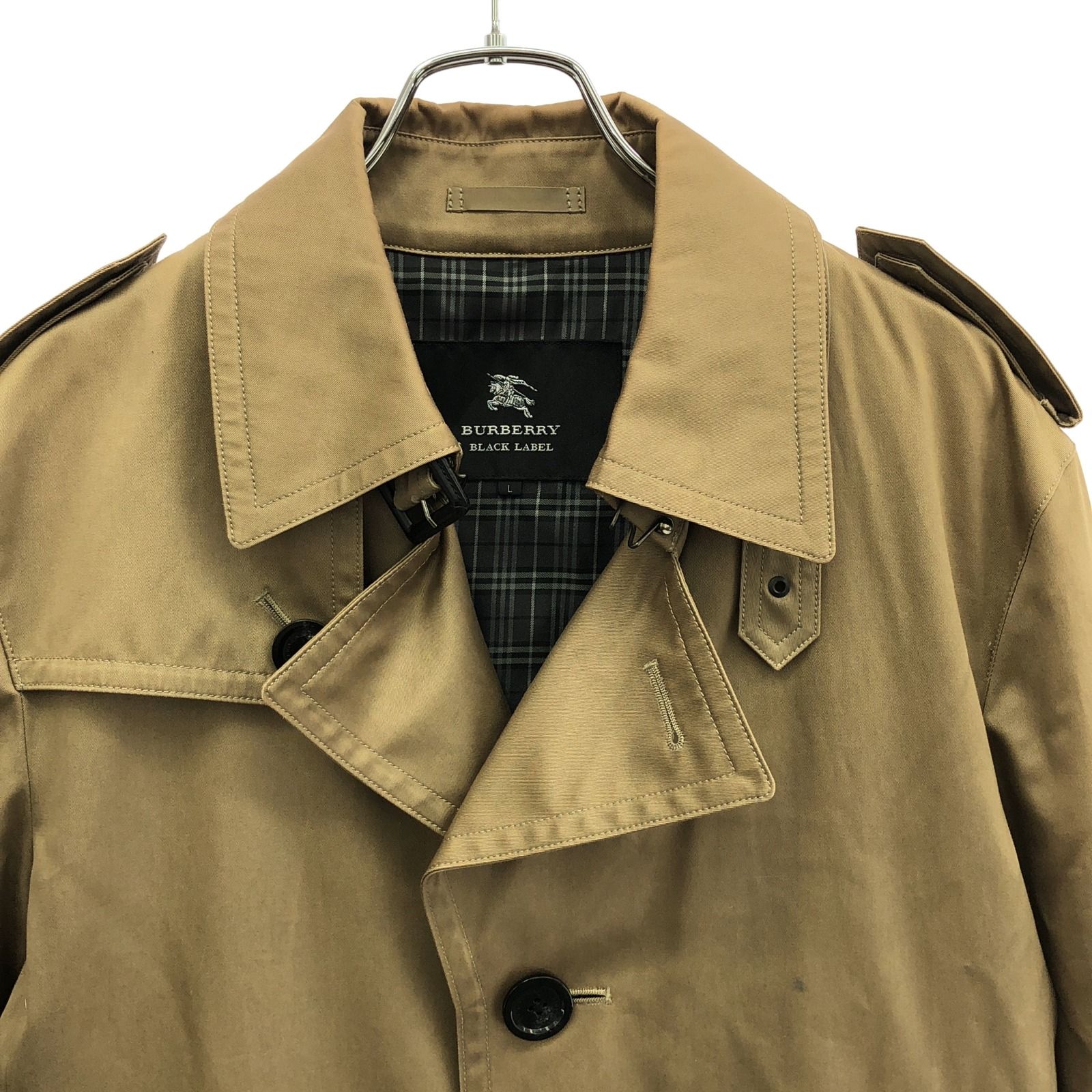 美品ユナイテッドトウキョウ チェック柄 リバーストレンチコート