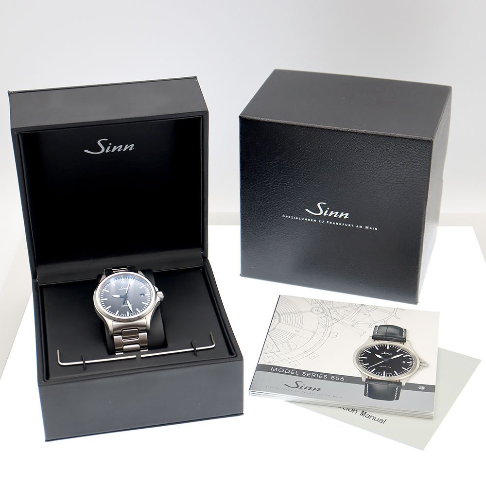 Sinn ジン 556 黒 ブラック SS ステンレス メンズ 自動巻き Sinn 556 自動巻き腕時計 Sinn ジン インストゥルメントウォッチ 836