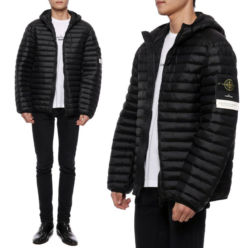 STONE  ブラック ダウンジャケット 2 STONE ISLAND ストーンアイランド 781540324 V0029 ブラック