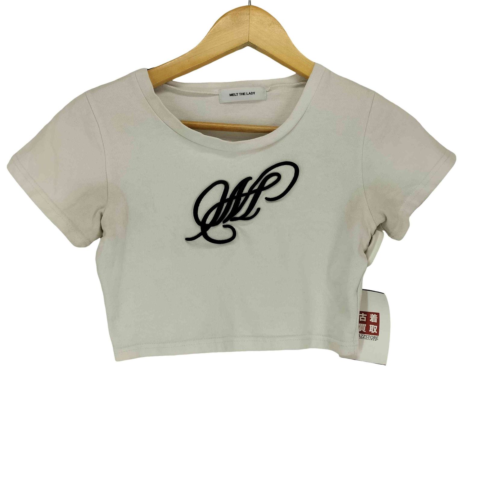 メルトザレディ Melt the lady フロント刺繍S/S TEE レディース