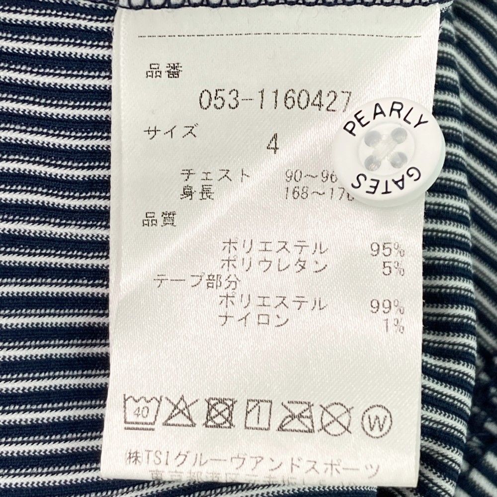 サイズ：4 PEARLY GATES パーリーゲイツ 2021年モデル 半袖