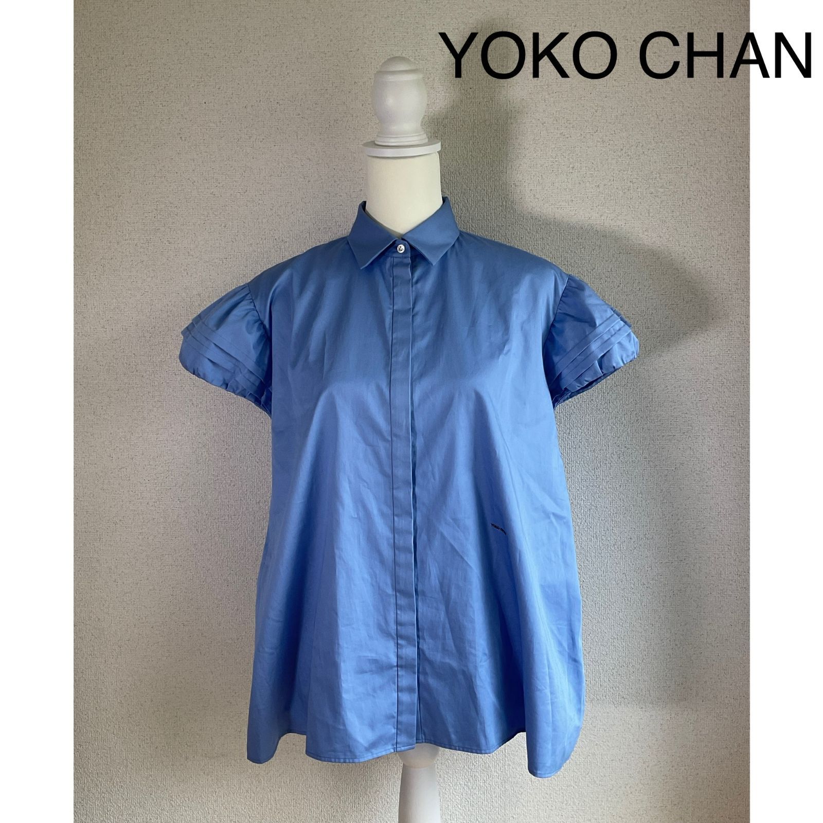 YOKOCHAN パフスリーブ オーバーサイズ コットンブラウス ヨーコチャン 