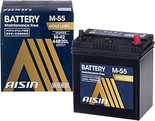アイシン AISIN 車用 バッテリー M-55 M-42 44B20L ほか アイドリングストップ車|標準車|充電制御車対応 GOLD LABEL BTRAZ-9000M55L