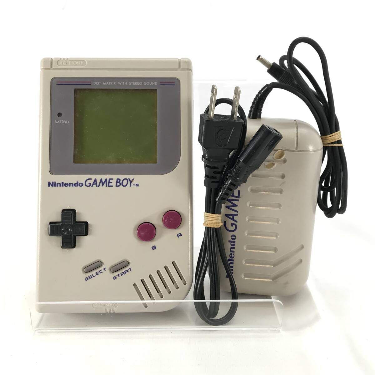 ジャンク品 GB 初代ゲームボーイ本体+充電アダプター 1 ゲームボーイ