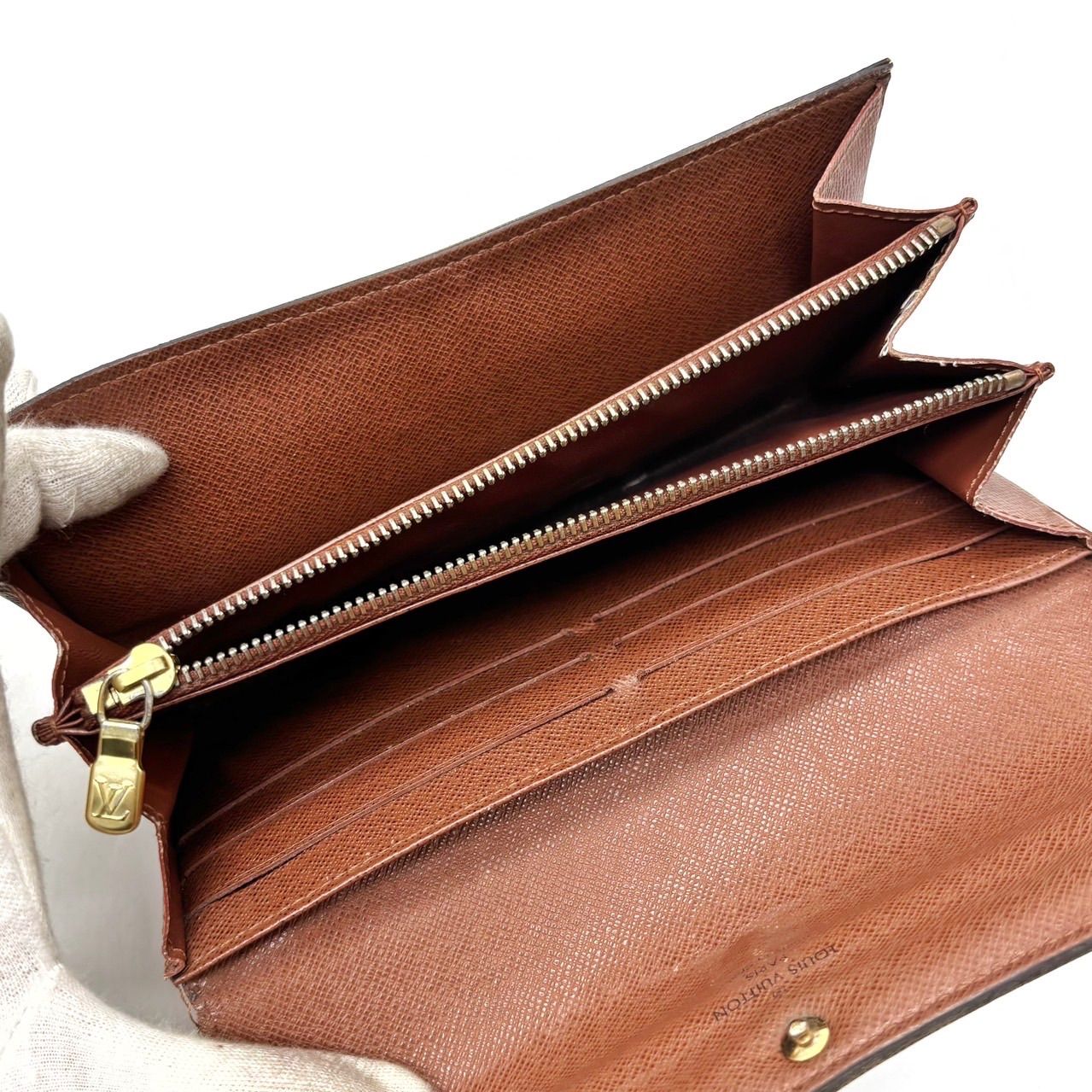 ✨良品✨ LOUISVUITTON ルイヴィトン 三つ折り 長財布 ロング 