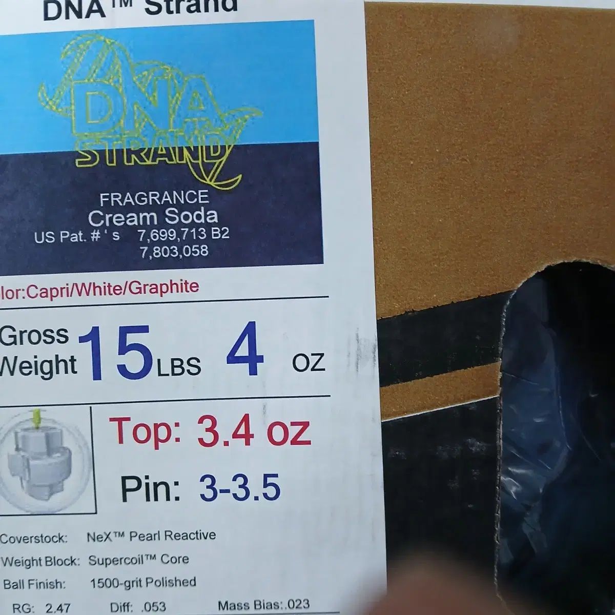 15 ポンド 公式球 新品 ボーリング ストーム DNA トレンド