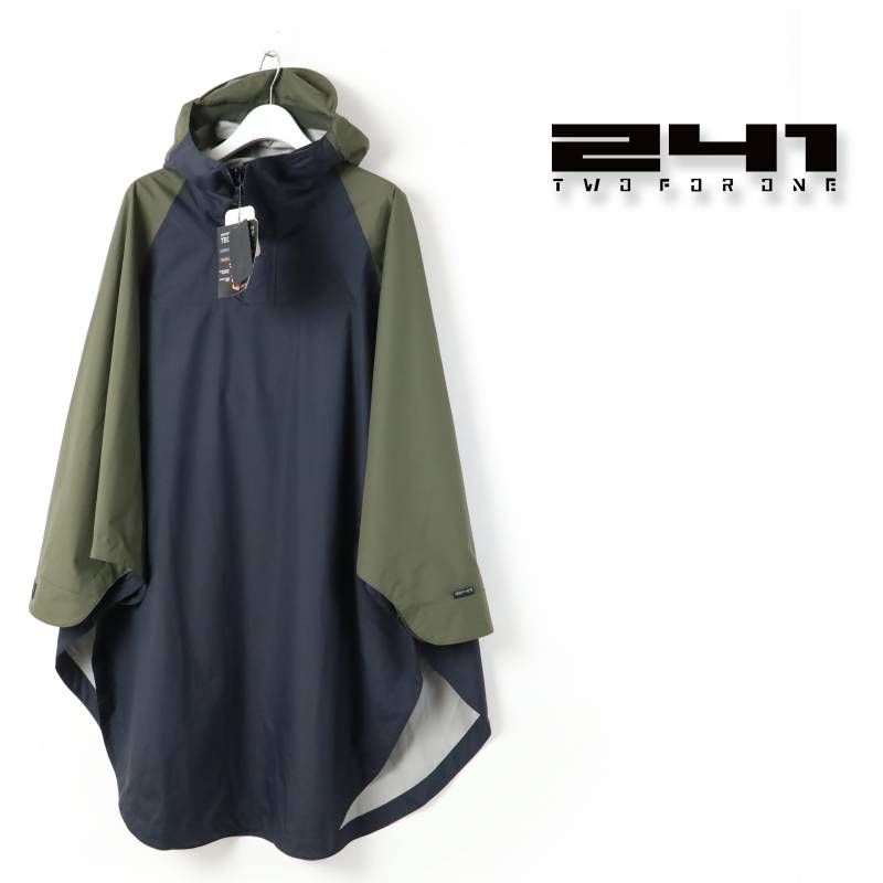 121 新品 241 トゥーフォーワン エリア241 ポンチョ レインコート 新品 241 トゥーフォーワン エリア241 ポンチョレインコート TWO FOR