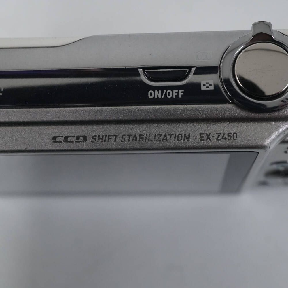 【美品】CASIO EXILIM EX-Z450 シルバー　動作確認済 デジタルカメラ CASIO EXILIM EX-Z450 シルバー【訳あり