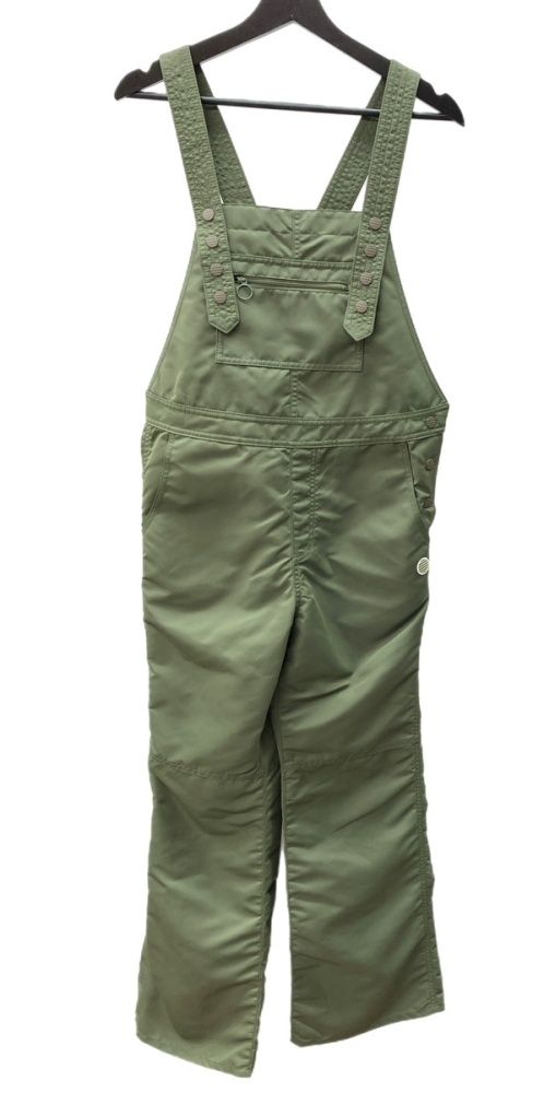 ボーダーズアットバルコニー BORDERS at BALCONY 22ss ナイロン サロペット オールインワン OVERALLS KHAKI 緑 SIZE38 BD2211-3G-31 つなぎ オーバーオール ロゴ カーキ 104LB-24