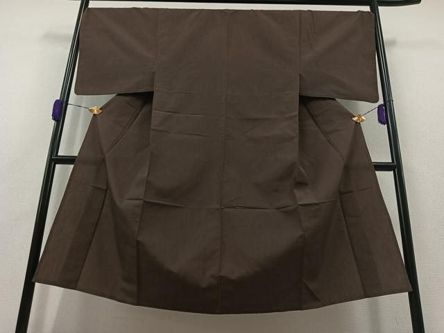 平和屋着物▽男性 紬 単衣 縞 綿 AABB2476jh