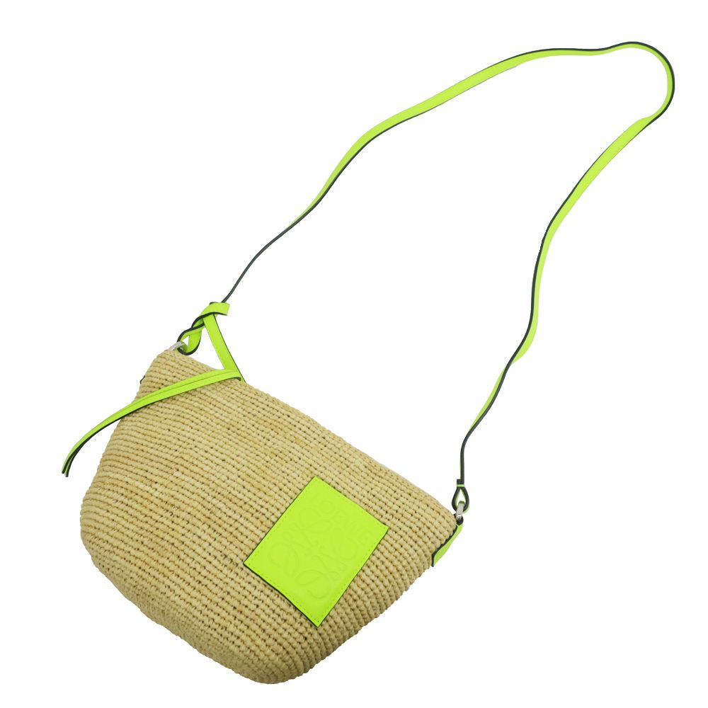 名東】【LOEWE】ロエベ ラフィア ショルダーバッグ ポシェット