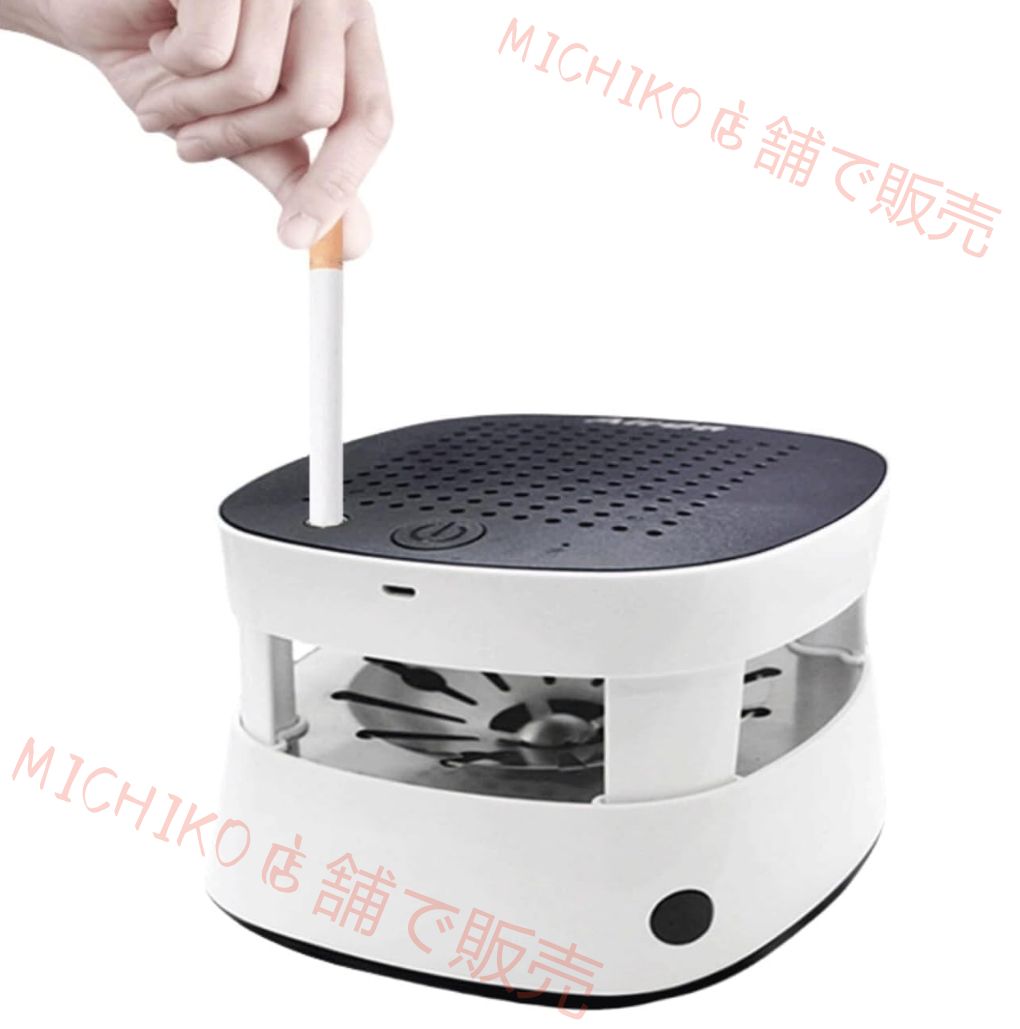 タバコ煙吸引機 灰皿 空気清浄機 脱臭機 電子ライター 充電式空気清浄 スモークレス灰皿 フィルター搭載 USB充電式 USBケーブル付き 卓上 玄関 トイレ タ タバコの煙を吸い取り 家族の健康を守りま