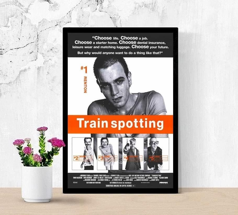 フレーム付-黒-】 映画ポスター トレインスポッティング Trainspotting