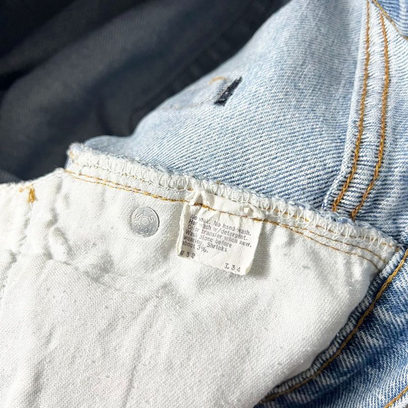 ヒゲ 80s USA製 Levis 505 0217 デニム パンツ 32 34 / 80年代 