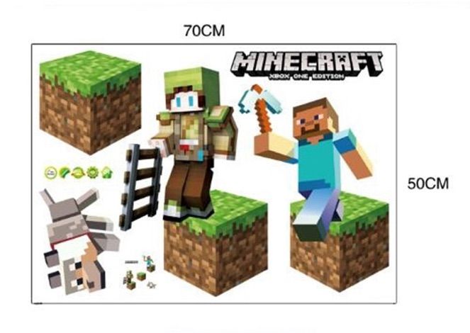 人気の福袋 直送商品 新品 未使用 マインクラフト マイクラ ウォールステッカー 壁紙 壁シール 壁ステッカー キャラクターグッズ Www Liberisogni Org Www Liberisogni Org