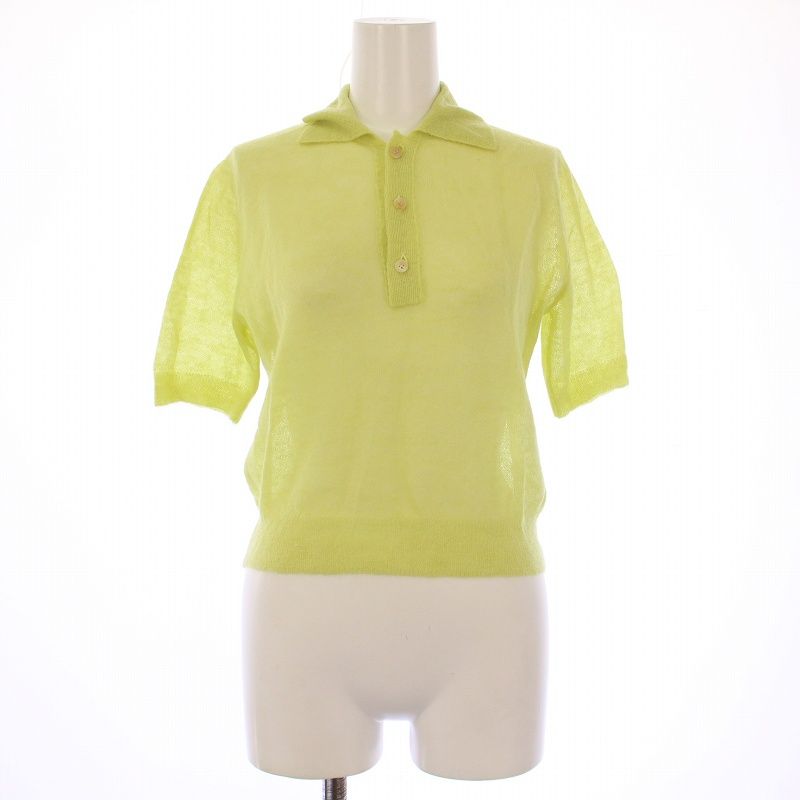 オーラリー AURALEE 25SS KID MOHAIR SHEER KNIT POLO