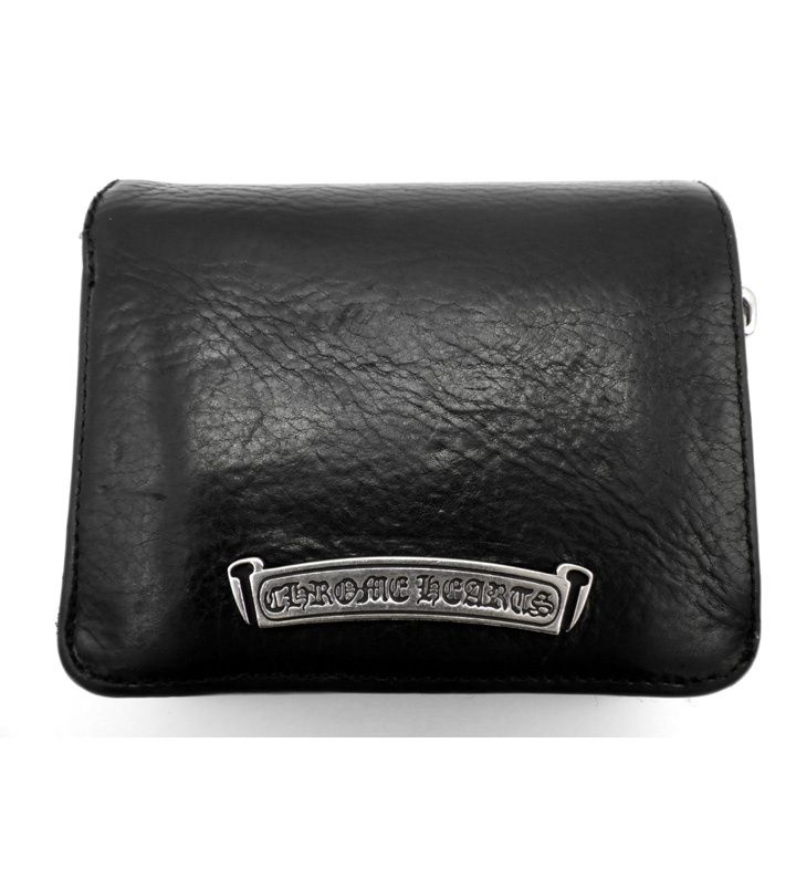 クロムハーツ CHROME HEARTS SQ ZIP BILL スクエア ジップ ビル ラウンド ジップ レザー ウォレット 40862