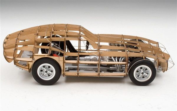 新品 EXOTO 1/18 コブラ デイトナ 1964年 木製格子ボディ 完成品