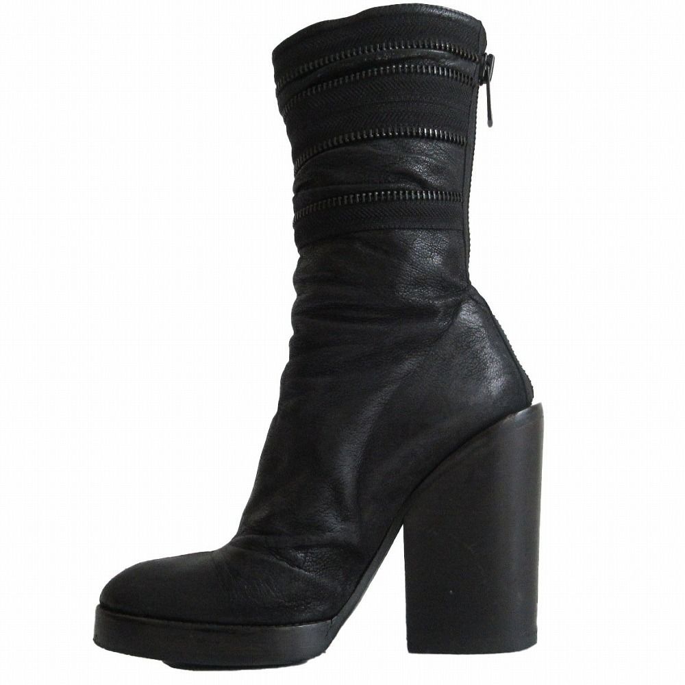 ハイダー アッカーマン HAIDER ACKERMANN ファスナー レザーロング