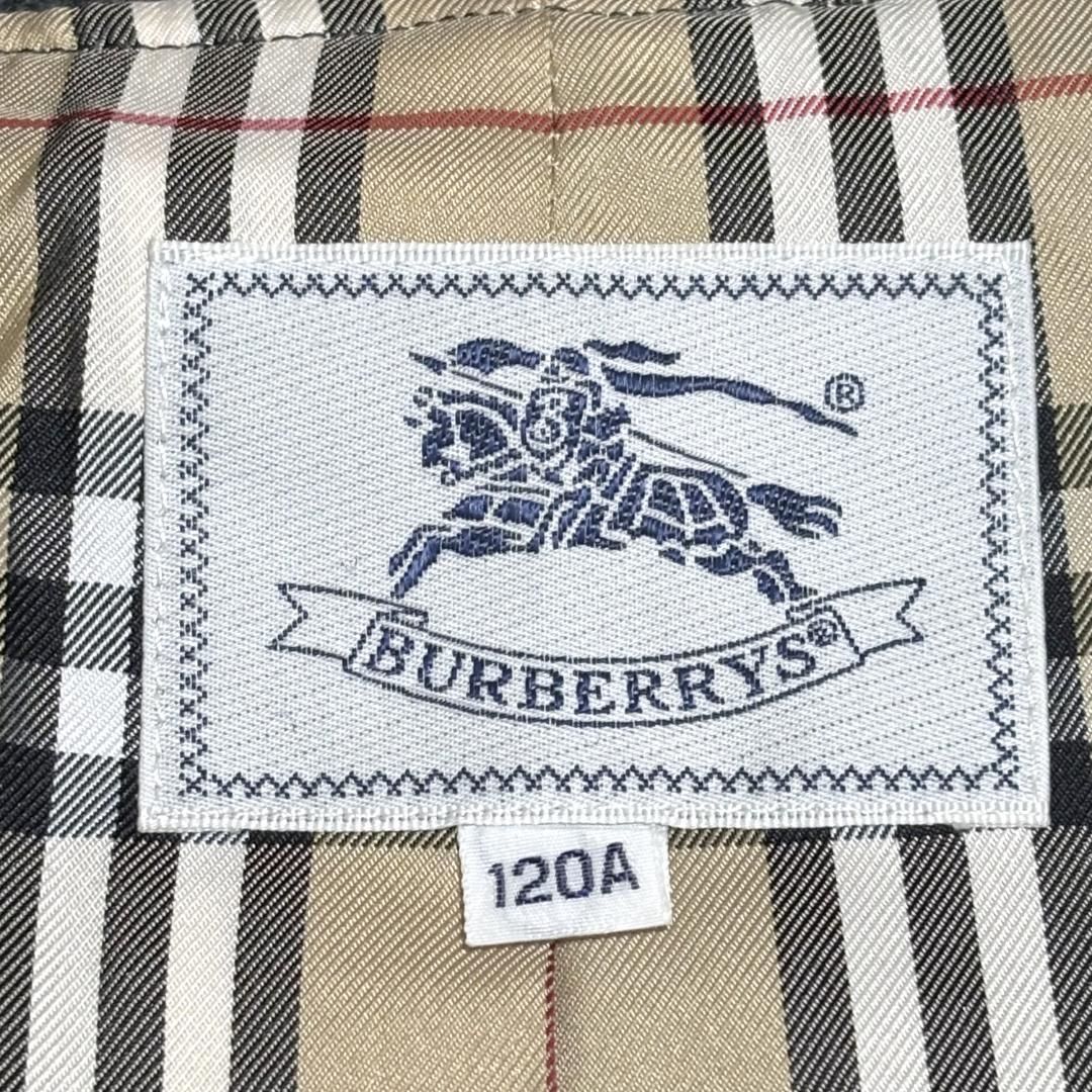  Burberrys フードウールコート グレー キッズ120 ノバチェック ウールコート コート