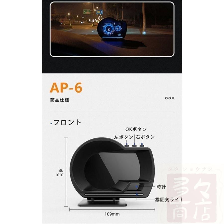 スピードメーター ヘッドアップディスプレイ