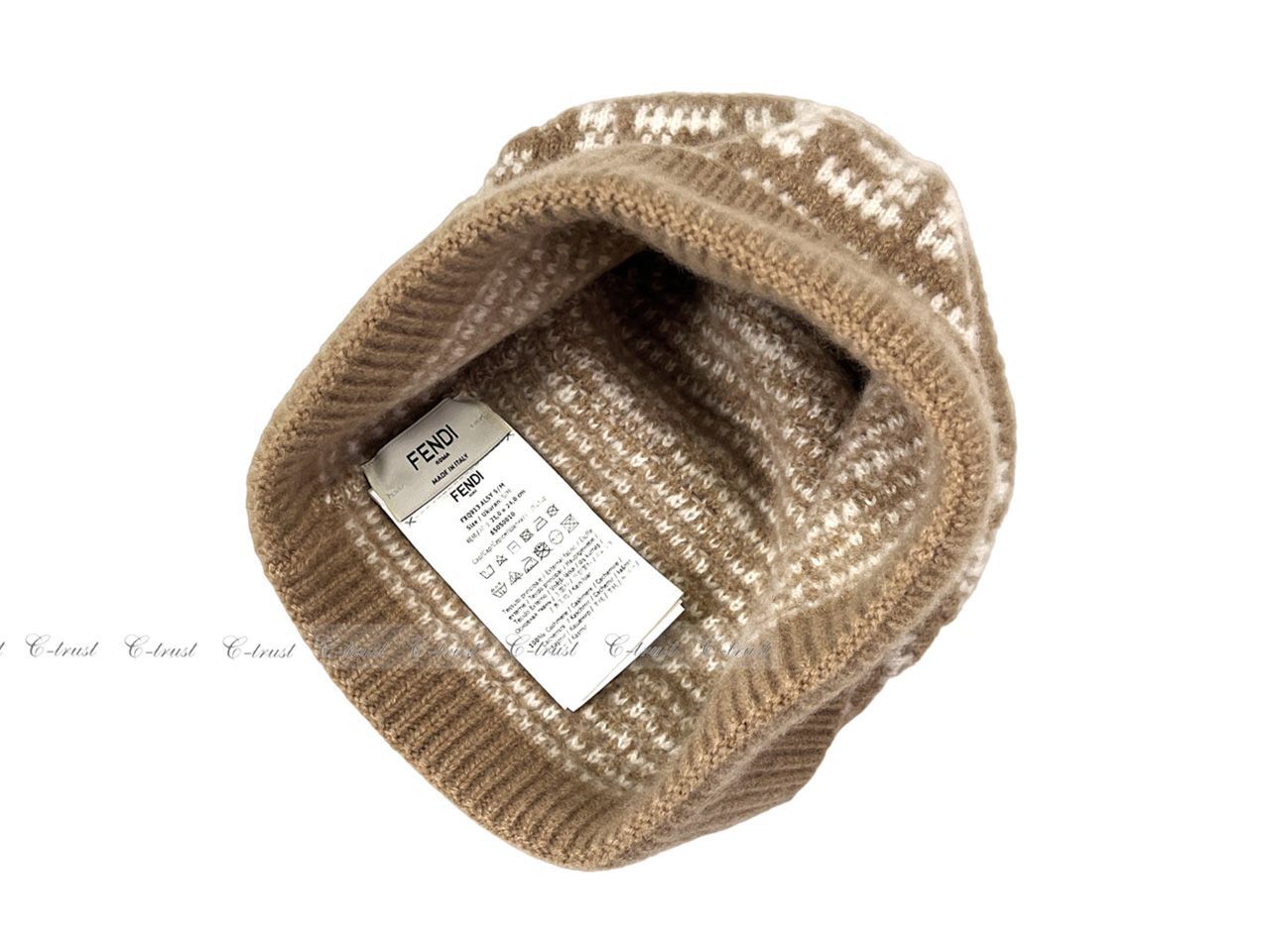 FENDI フェンディ ニットキャップ ニット帽 カシミア 100% FF ロゴ イタリア製 FXQ913ALSYF0QB8 新品 ☆ CAMEL  K095(S-M).. - メルカリ