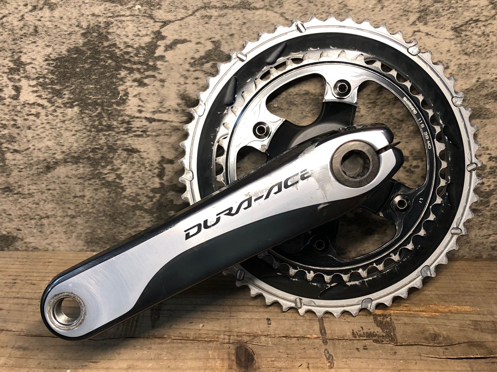 気軽な IV272 シマノ SHIMANO デュラエース DURA-ACE FC-9000 クランクセット 170mm 53|39T リコール点検済み 歯の摩耗大