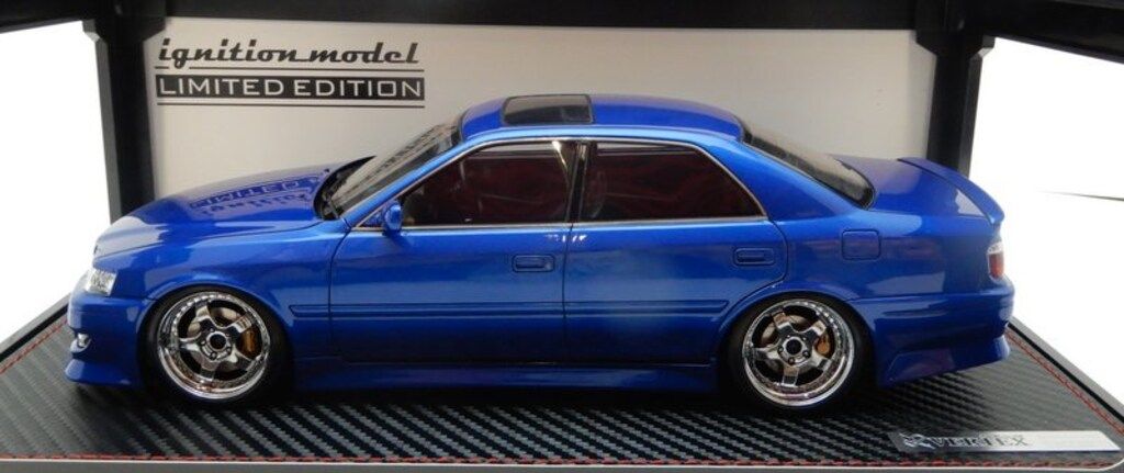 ignition model 1|18 VERTEX JZX100 Chaser Blue Metallic With Engine