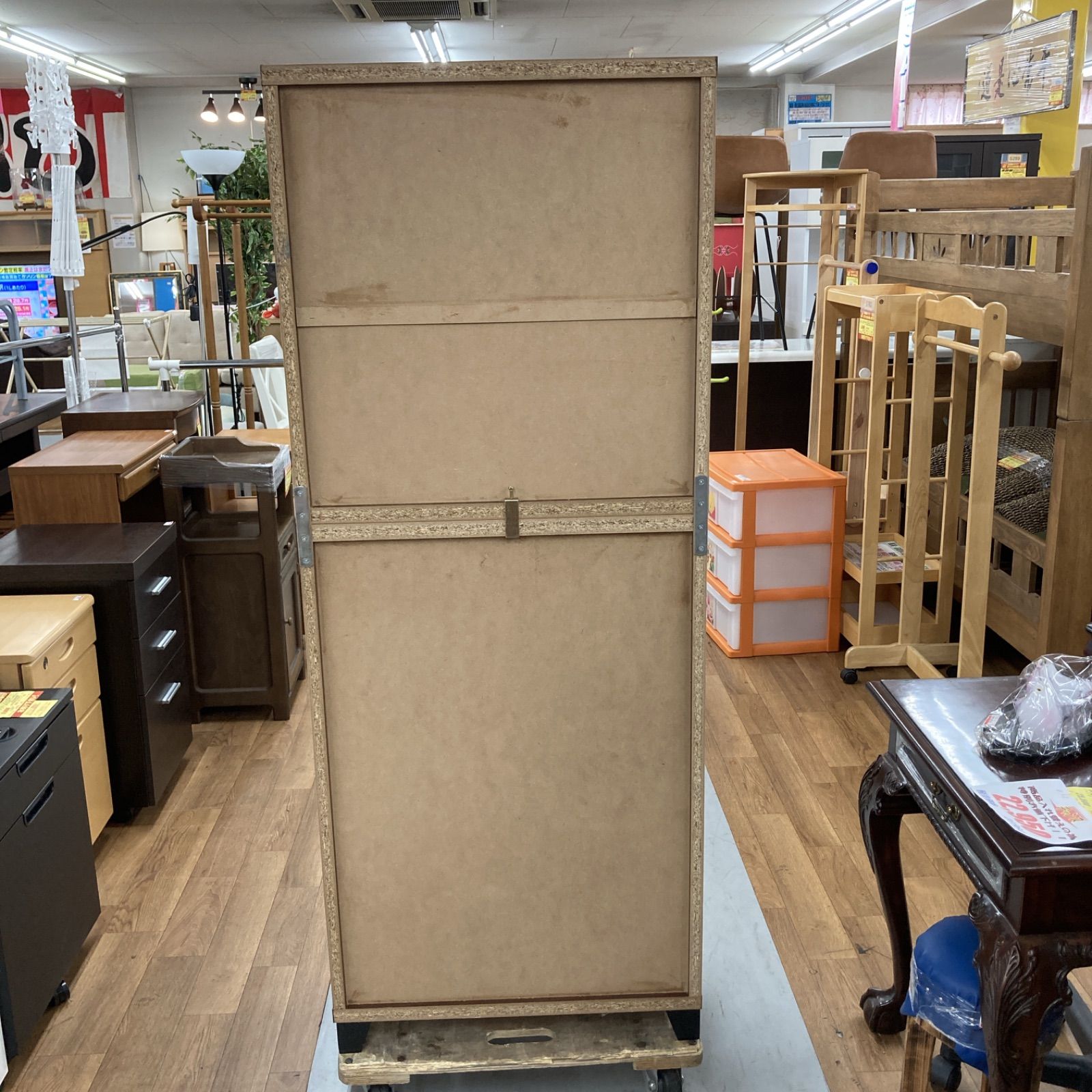 S282⭐ シューズボックス 下駄箱 約14足収納可能 ブラウン 幅60cm USED