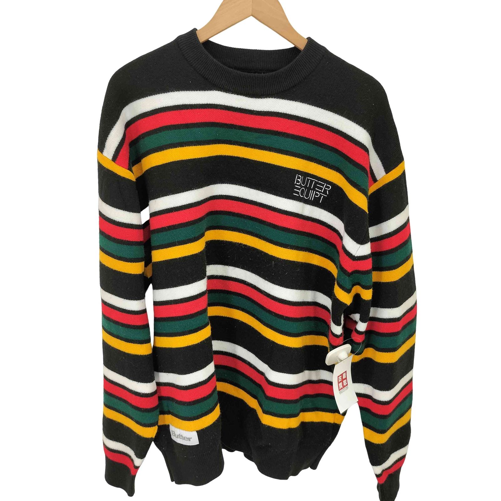 バターグッズ BUTTER GOODS Stripe Knit Sweater ストライプ ボーダー 