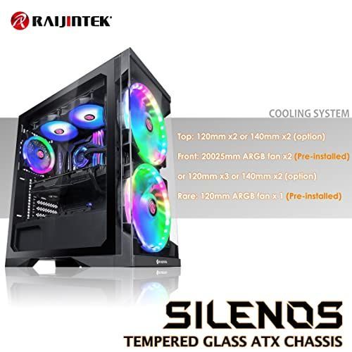 RAIJINTEK ケース ミドルタワー SILENOS PRO ゲーミングPC-