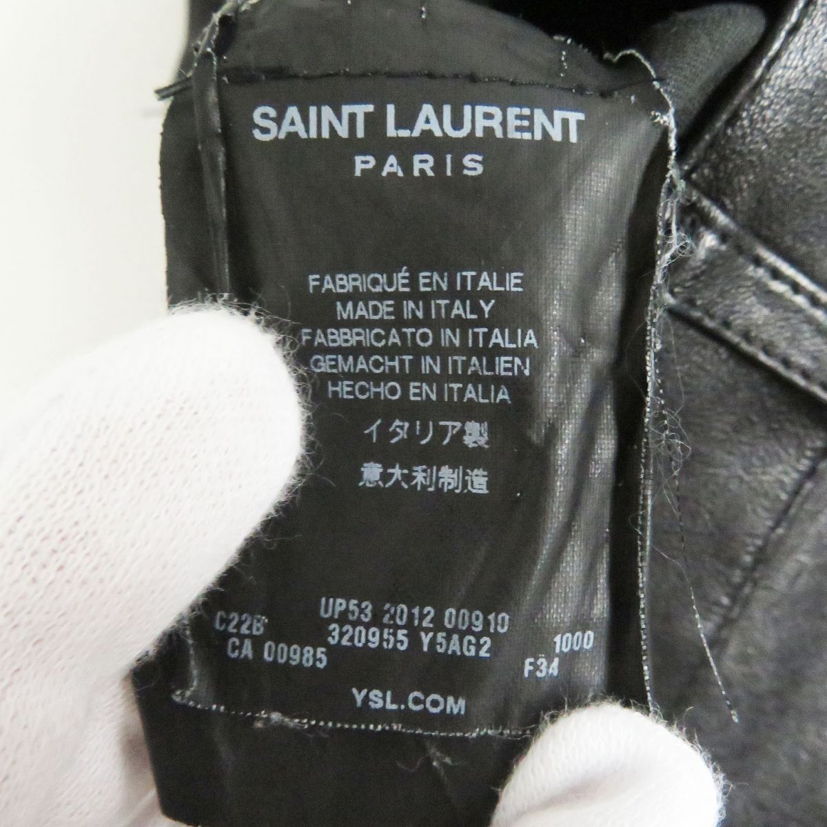 美品□SAINT LAURENT PARIS/サンローランパリ 2012年 エディ期 320955 