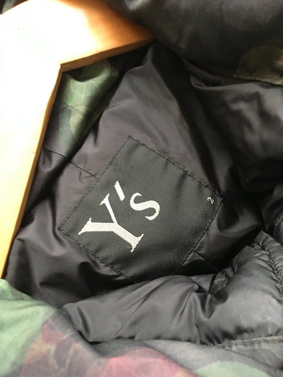 美品　 Y's(ワイズ)　コート　フレアーデザインジップロングダウン　コート 美品 Y's(ワイズ)コートフレアーデザインジップロングダウンコート