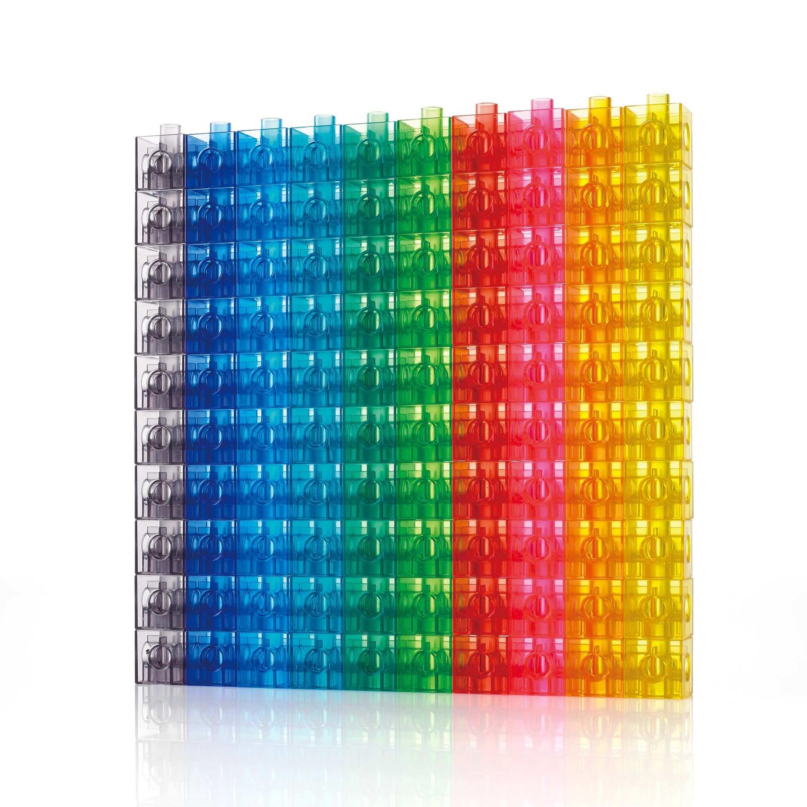 新品 透明リンクキューブ｜算数ブロック 知育玩具｜幼児・小学生向け