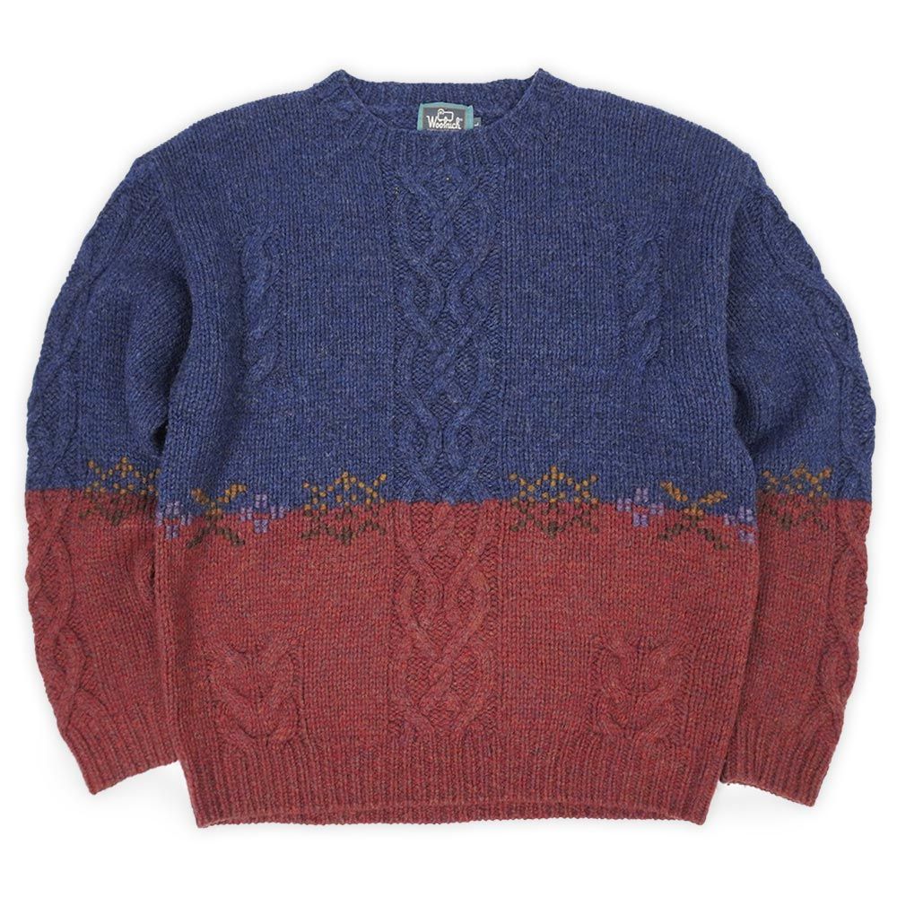 ウールリッチ WOOLRICH 90s 90年代 ケーブル編み ウールニット バイ 
