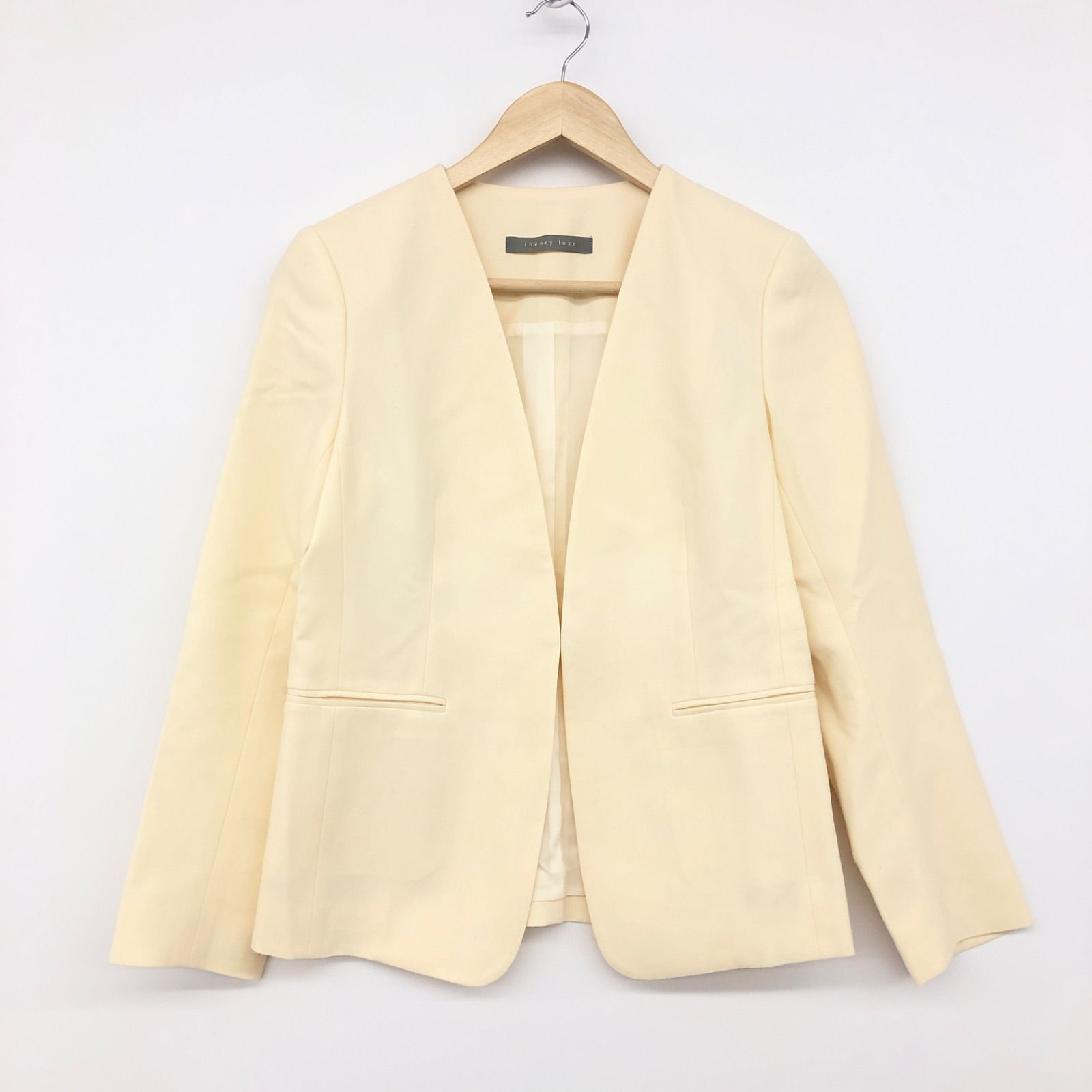 theory luxe セオリーリュクス ELLA ウールノーカラージャケット