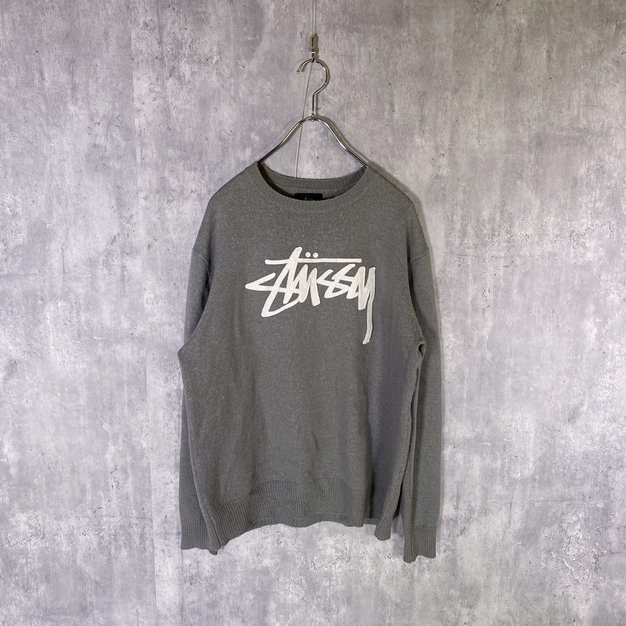 STUSSY』ステューシー (XL) ロゴワッペン ニット - メルカリ