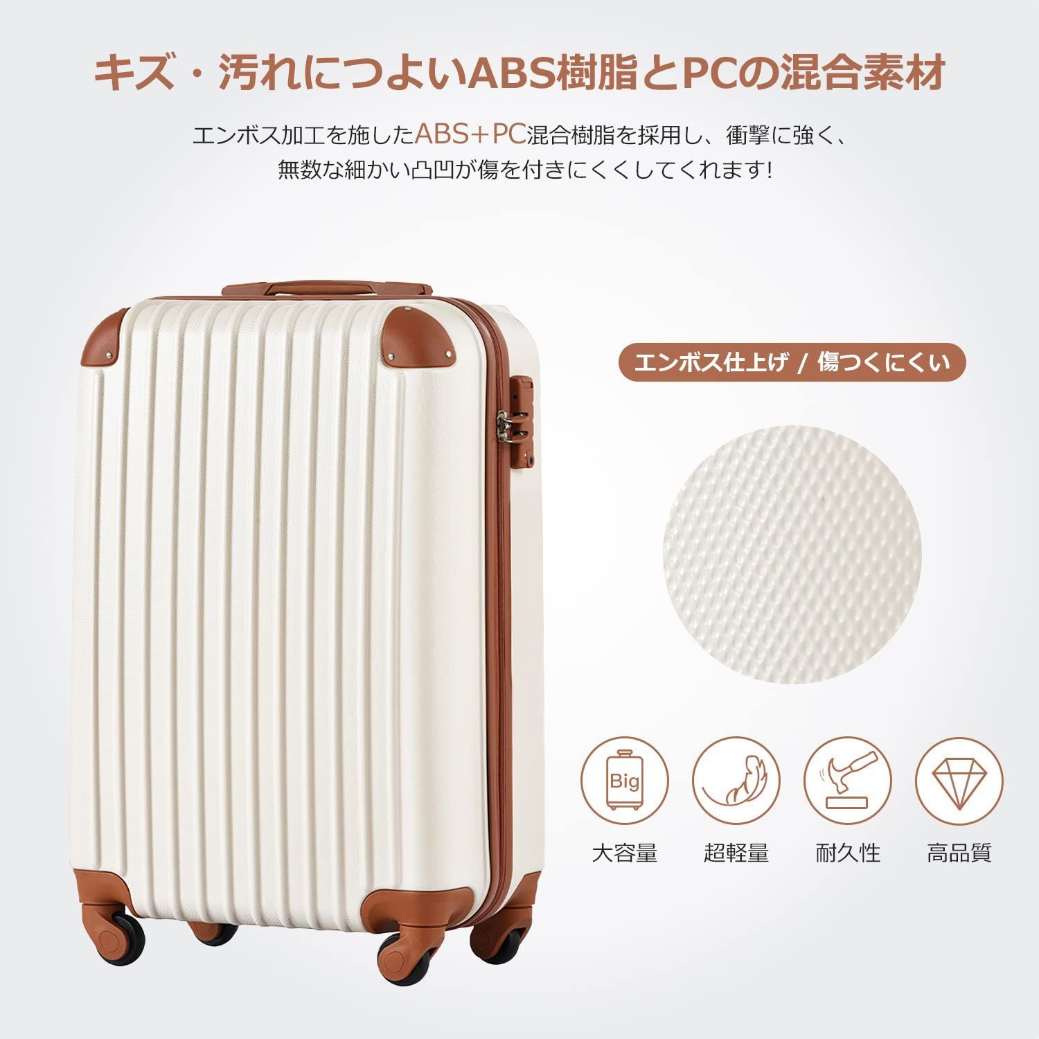 T8088 suitcase 1 トラベルハウス目玉 3日 2日 小型 TSAロック搭載