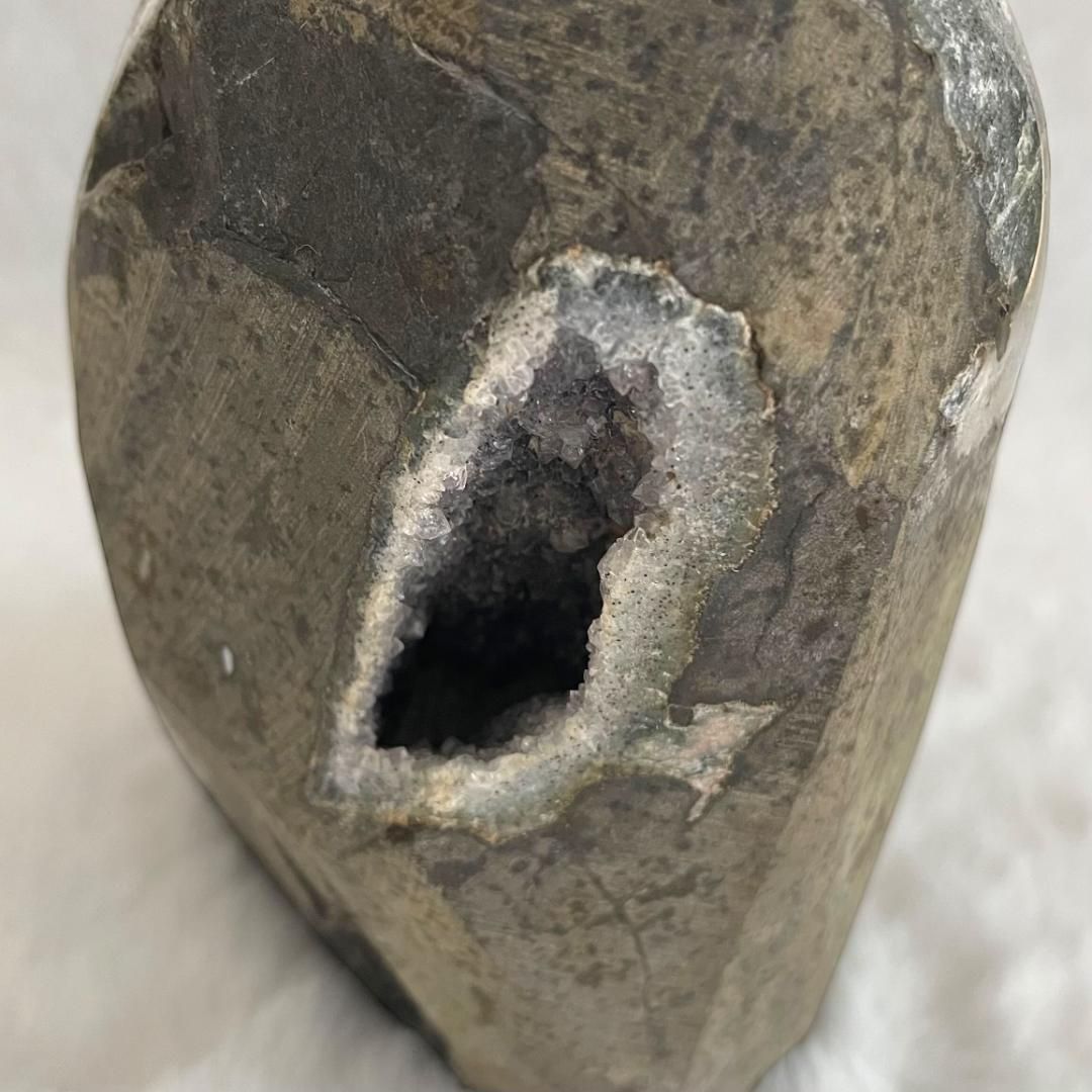 大きい✨人気！787g】透明 ブラジル産 アメジスト クラスター 天然石