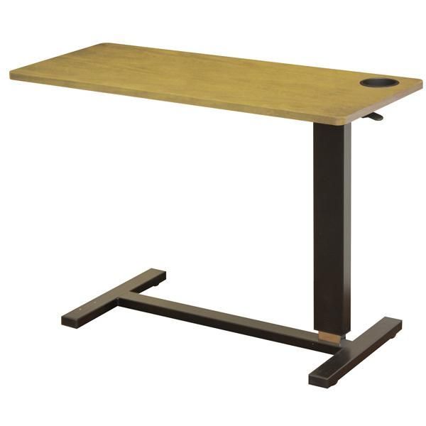 昇降ベッドサイドテーブル テーブル巾95センチ オーバーテーブル