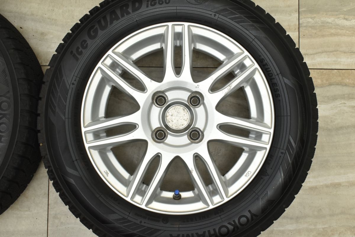 バリ溝 LEBEN 14in 5.5J 43 PCD100 ヨコハマ アイスガード iG60 175 65R14 パッソ ヴィッツ フィット ノート キューブ デミオ FFCRYSTALESIA_COM