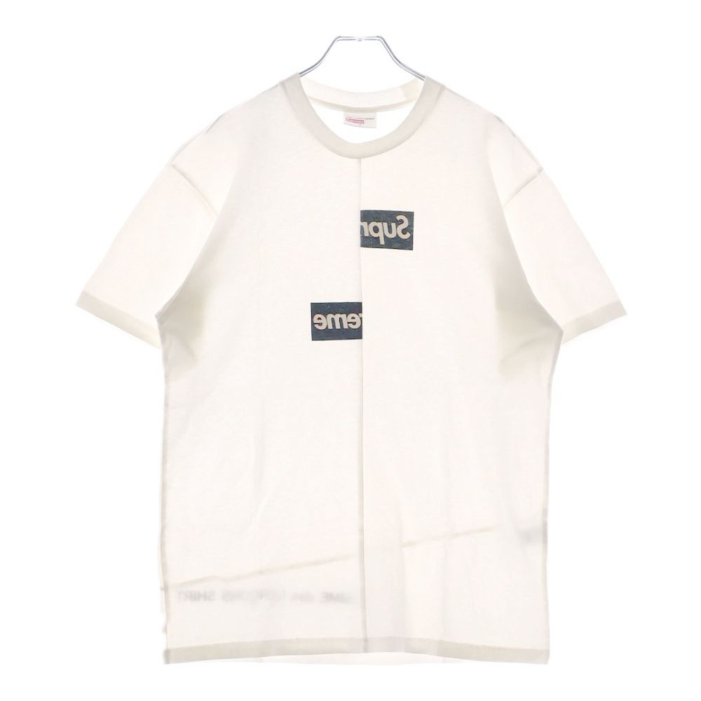 18AW Supreme X Comme des Garcons SHIRT Split Box Logo Tee
