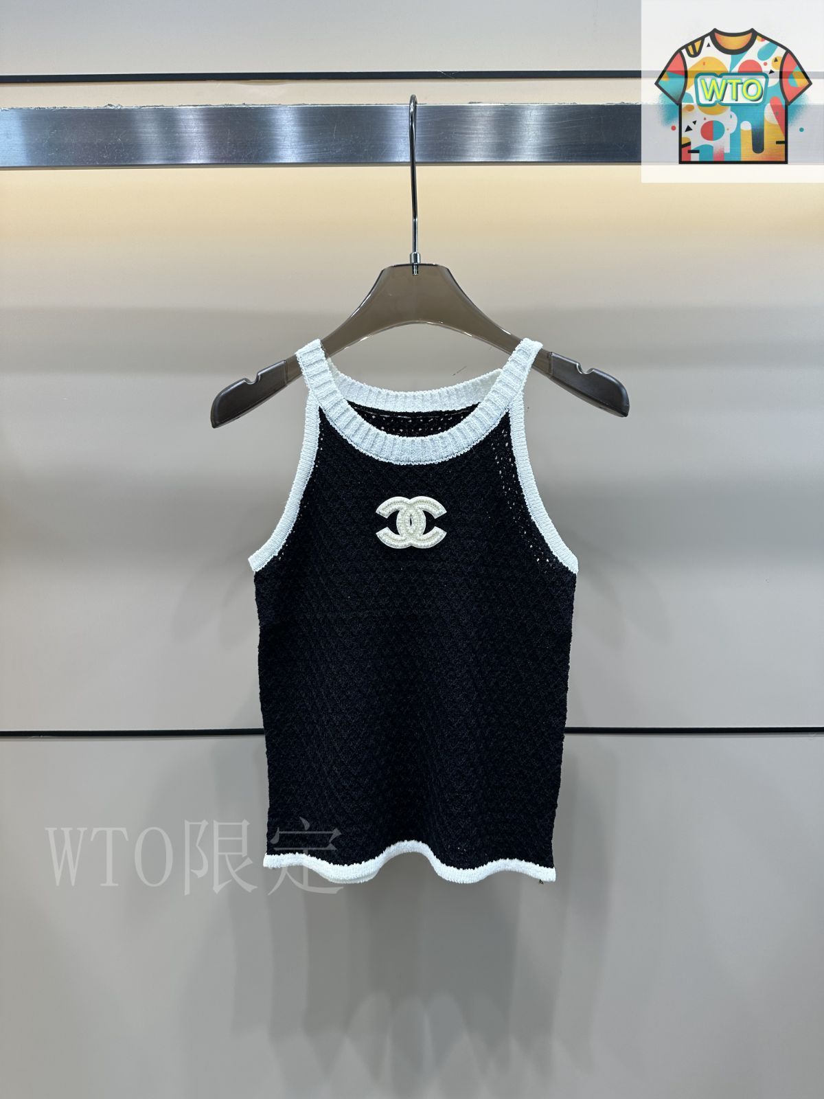 今日特価】Chanel 25 夏季新款 立体的ダブル C ニットベスト