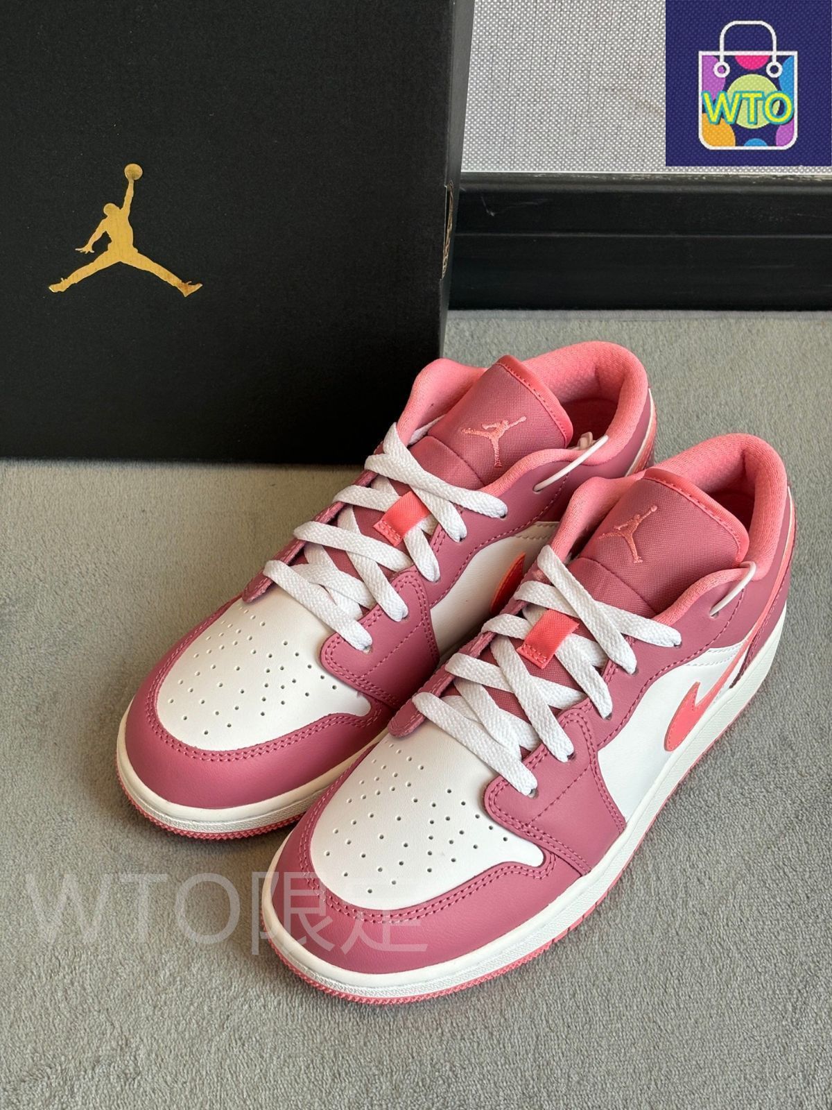 シューズ(女性用) Nike GS Air Jordan 1 Low \"Desert Berry\" Jordan 1 Low Desert Berry (GS) - 553560-616 - US