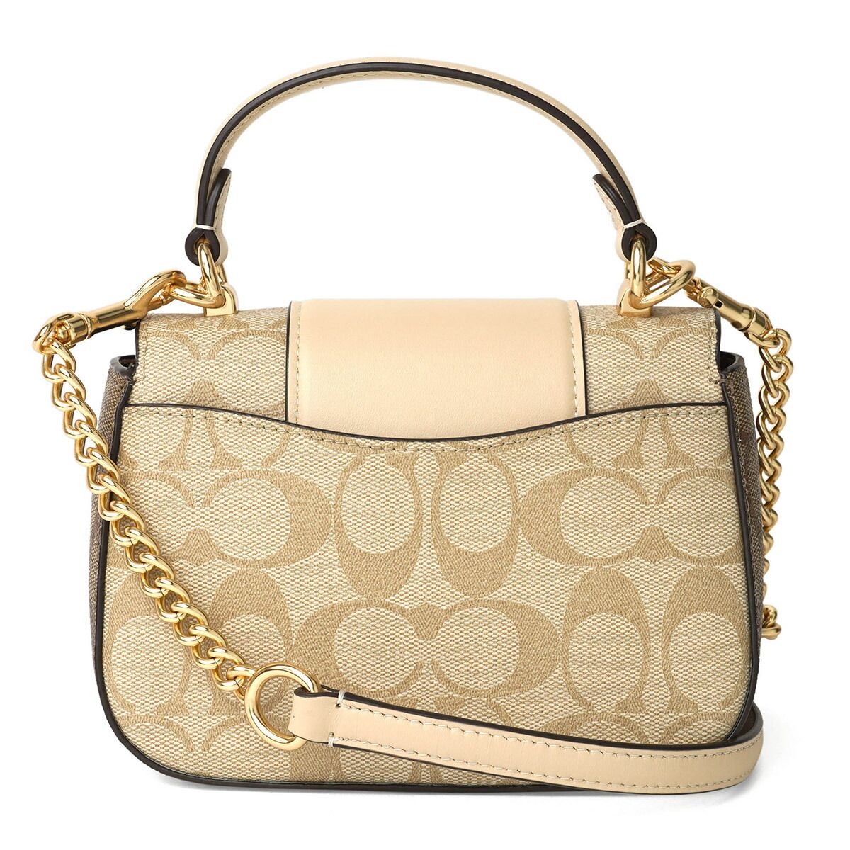 新品 コーチ COACH ショルダーバッグ LYSA TOP HANDLE BAG ライト