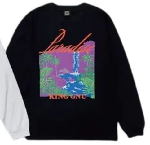 KING GNU キングヌー Live Tour 2025 CLUB GNU EDITION グッズ PARADAISU ロングスリーブ Tシャツ ロンT XL 黒