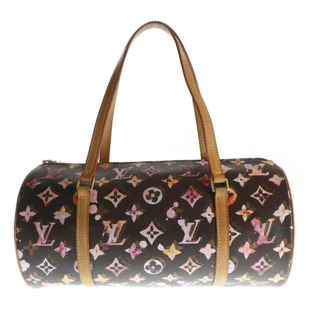 LOUIS VUITTON ルイヴィトン パピヨン30 モノグラム PVC パピヨン30 モノグラム ハンドバッグ PVC レザー ブラウン ルイ