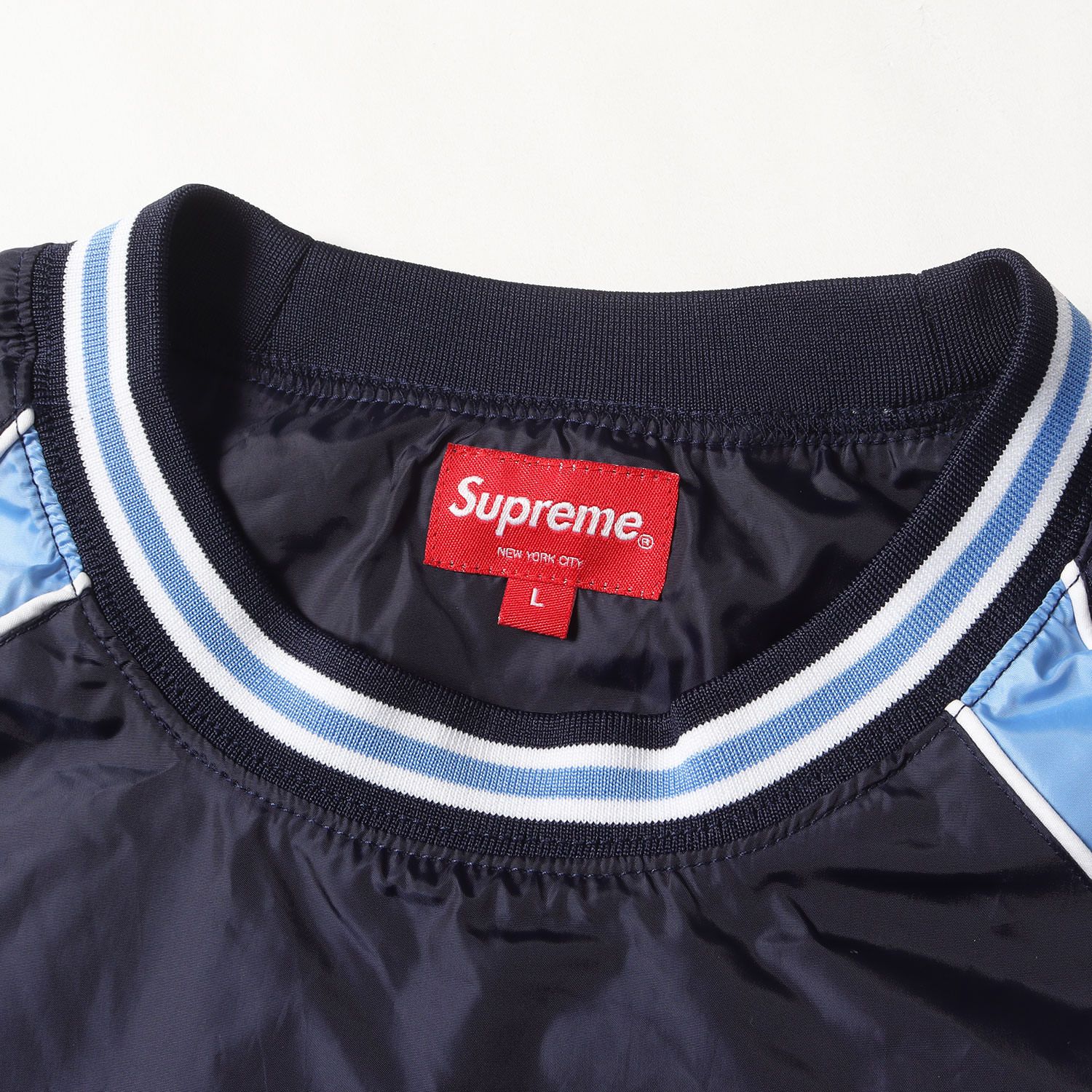 Supreme シュプリーム ジャケット ネイビー 紺 サイズ:L | パイピング